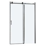 Single Sliding Bypass Shower Door Enclosure With Tempered Glass