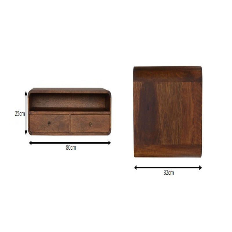 Floating Open Console - Chestnut