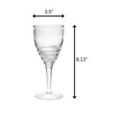 Swirl Plastic Wine Glasses (Set of 4)