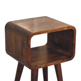 Minimalist Open Curved Nightstand