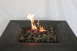 Fiber Reinforced Propane / Natural Gas, Fire Pit Table - Charcoal