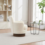 Swivel Accent Chairs Armchair With Stainless Steel Base