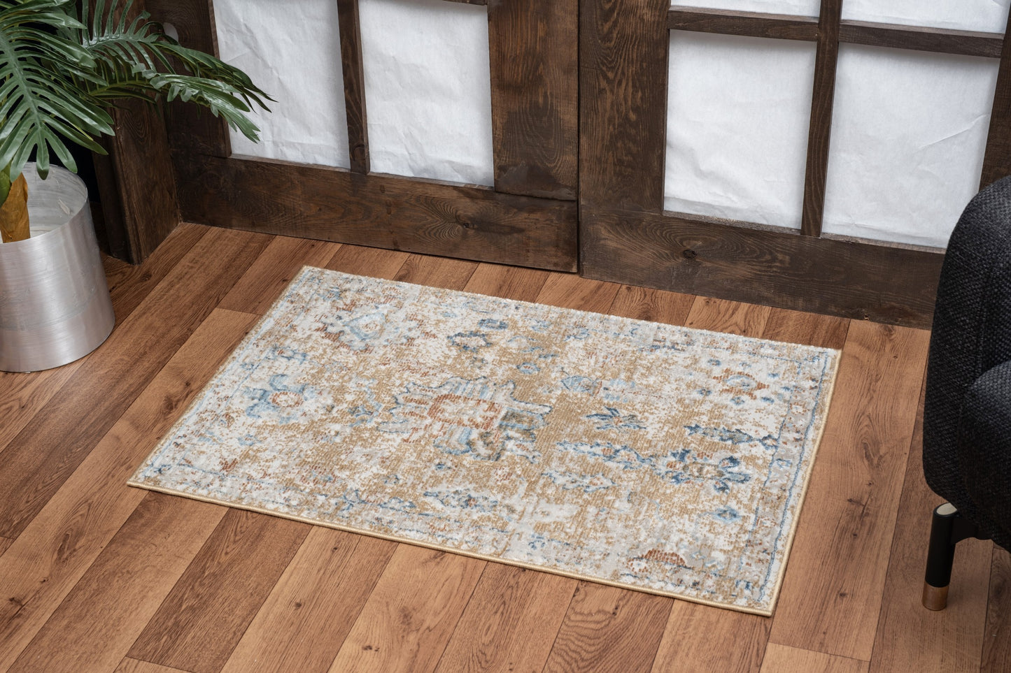 Noble GC_GEN7008 Gold 7 ft. 10 in. x 10 ft. 3 in. Area Rug