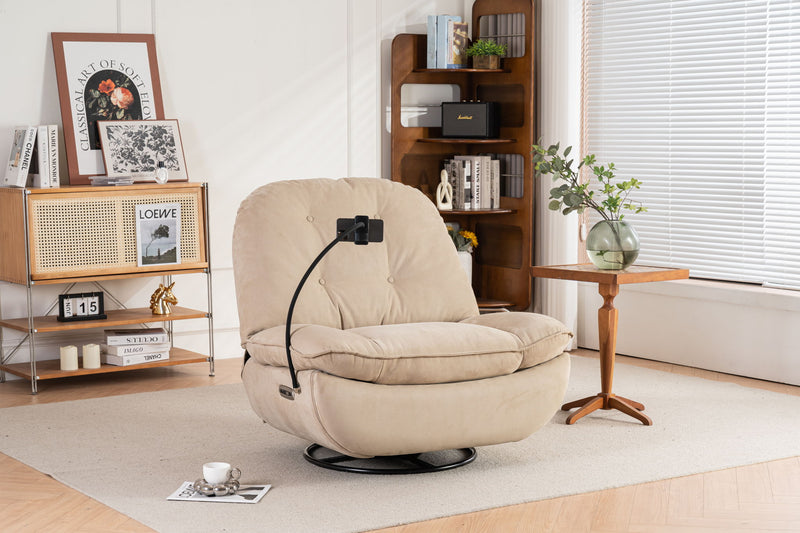 Power Recliner Swivel Glider USB Charger With tooth Music Player, Sleep, Working, Game And Leisure