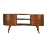 Wave Entertainment Unit - Chestnut