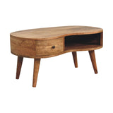 Wave Coffee Table With 1 Drawer