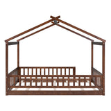 Bed House Bed Frame With Fence