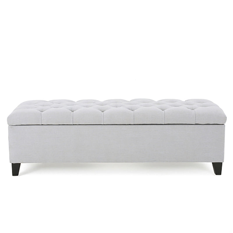 Glouster - Storage Ottoman - Light Gray