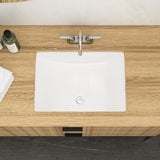 Modern Ceramic Undermount Bathroom Sink With Overflow, High Quality