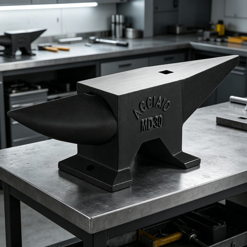 Heavy Duty Cast Steel Anvil, 22 Lbs Single Horn With Large Countertop, High Hardness For smithing