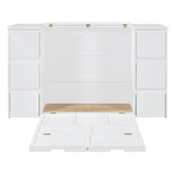 Murphy Bed With Drawers, Cabinets, And USB Ports