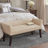 Modern Design Bench Upholstery, Solid Wood Frame