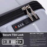 Hardshell Suitcase Spinner Wheels Lightweight Durable Suitcase With Tsa Lock, 3 Piece Set