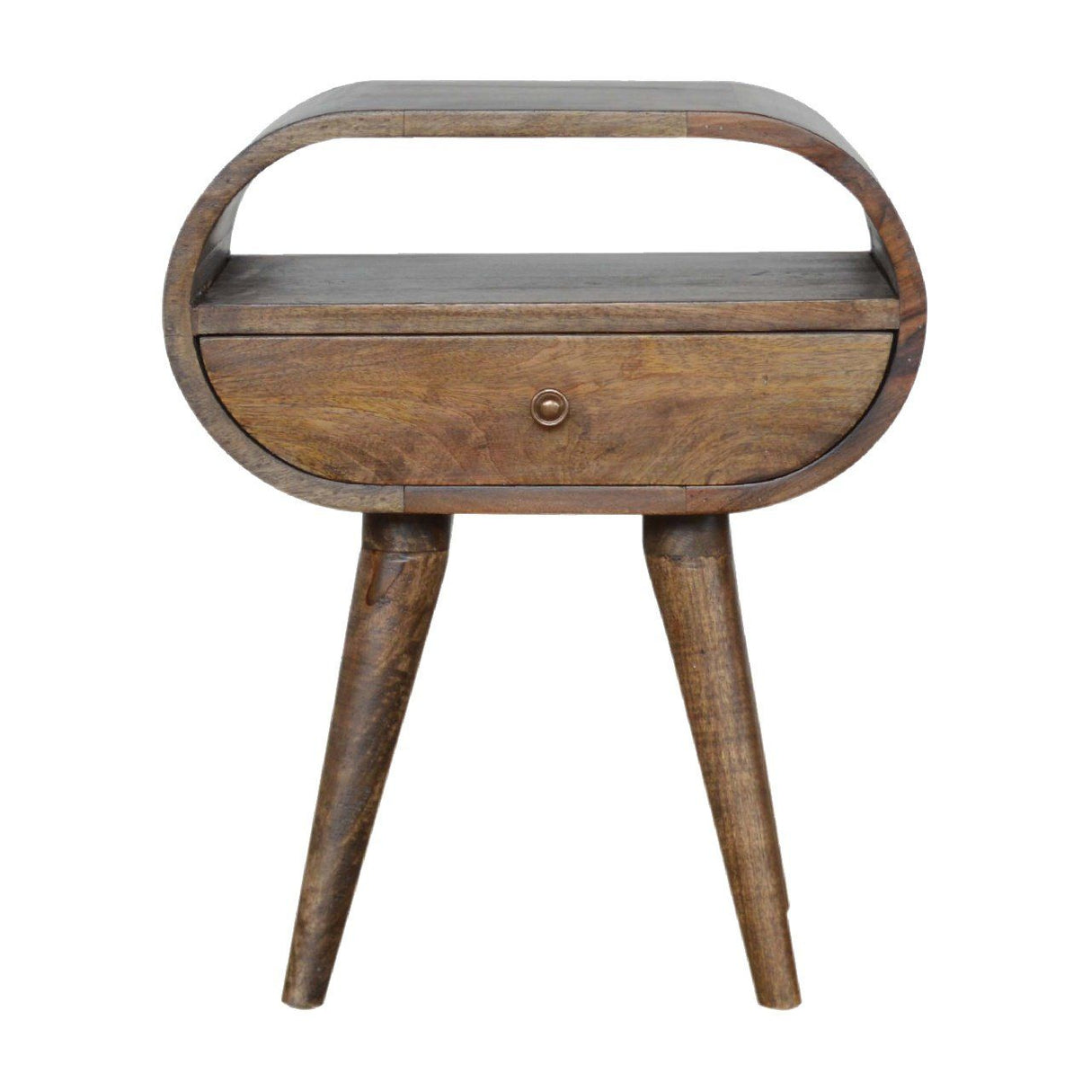 Circular Open Bedside Nightstand