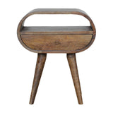 Circular Open Bedside Nightstand