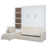 Murphy Bed With Sofa And Shelves