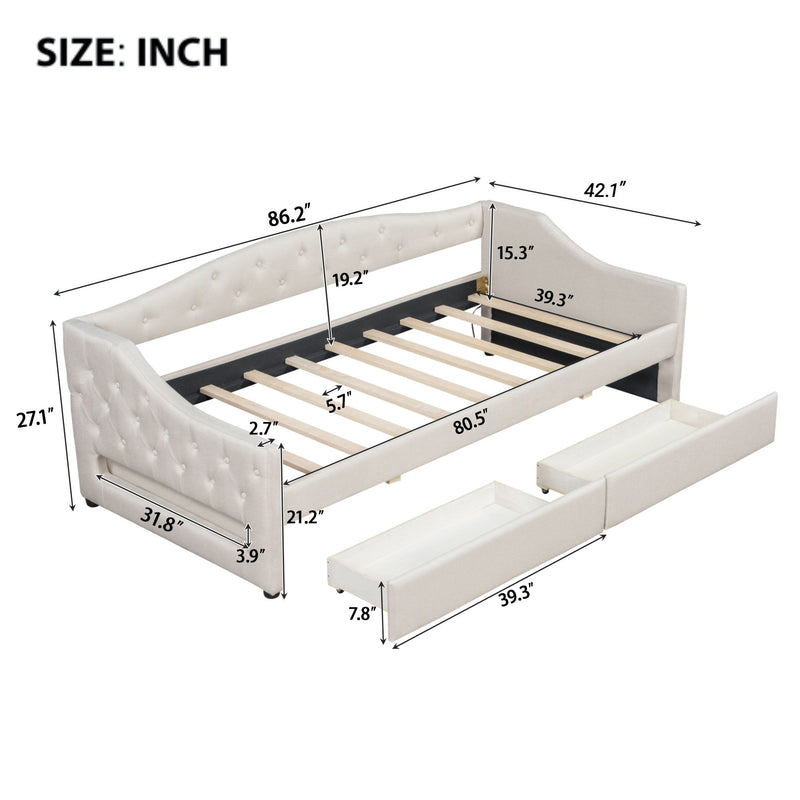 Daybed With LED Belt