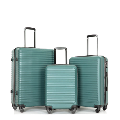 3 Piece Luggage Sets Lightweight Suitcase With Two Hooks, Spinner Wheels, Tsa Lock