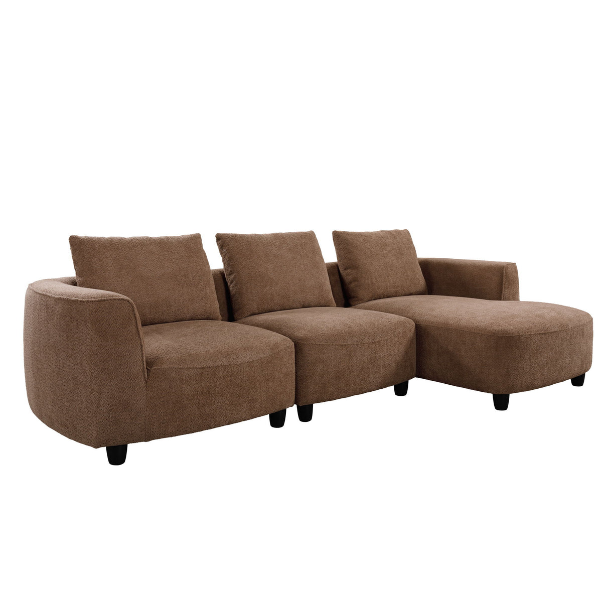 Mid-Century Modern 3 Seater Sofa With Recliner