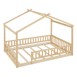 Bed House Bed Frame With Fence