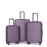 3 Piece Luggage Sets, Lightweight Suitcase With Two Hooks, Spinner Wheels, Tsa Lock