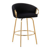Claire - Contemporary & Glam Counter Stool (Set of 2)