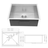 Single Bowl, Undermount Workstation, Kitchen Sink With Accessories