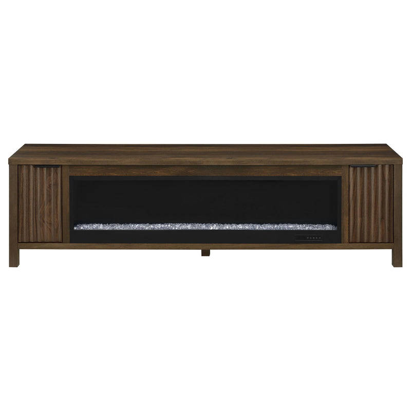 Alamitos - Electric Fireplace TV Stand With Flame Visualizer - Pine Wood