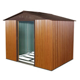 Outdoor Metal Storage Shed With Floor Base