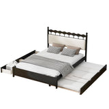 Storage Platform Bed With 2 Big Drawers & Trundle