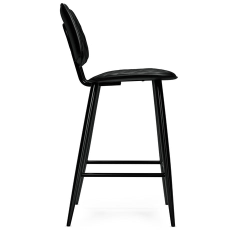 Raya - Counter Height Stool (Set of 2) - Black