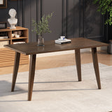 7 Piece Dining Set With Upholstered Chairs And Wood Table