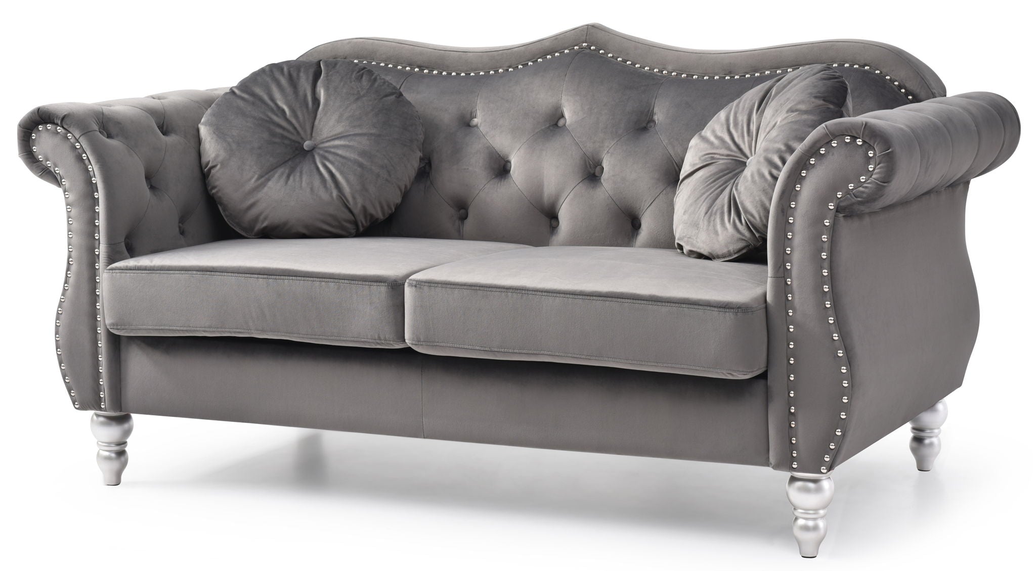 Loveseat With Flared Arms - Thumbnail 3