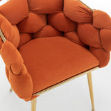 Luxury Modern Simple Leisure Velvet Single Sofa Chair Bedroom Lazy Person Household Dresser Stool Manicure Table Back Chair