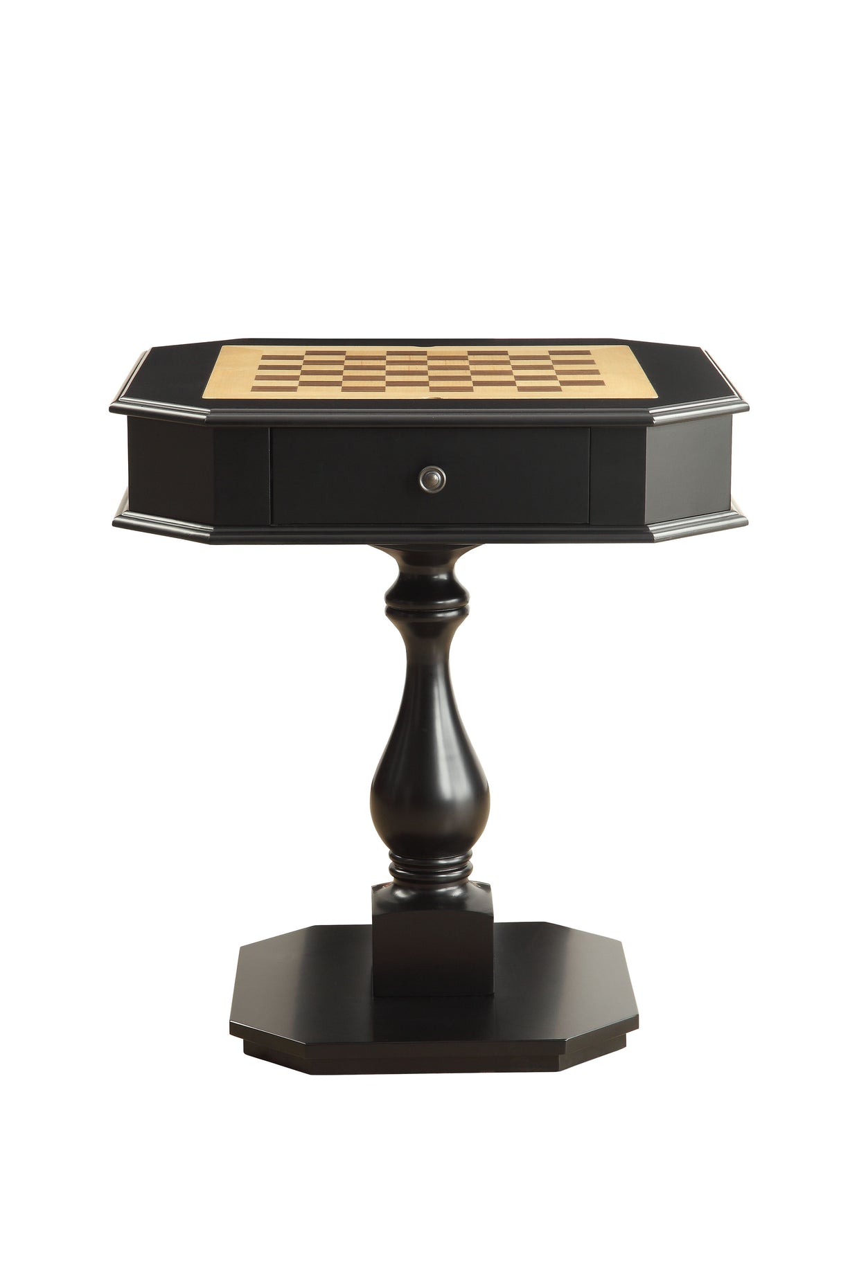 Bishop - Reversible Chess Checker Game Table With Game Tray (Chess Fingures Not Included)