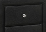 Nightstand, Storage Drawer Versatile Use, Upholstered, Transitional