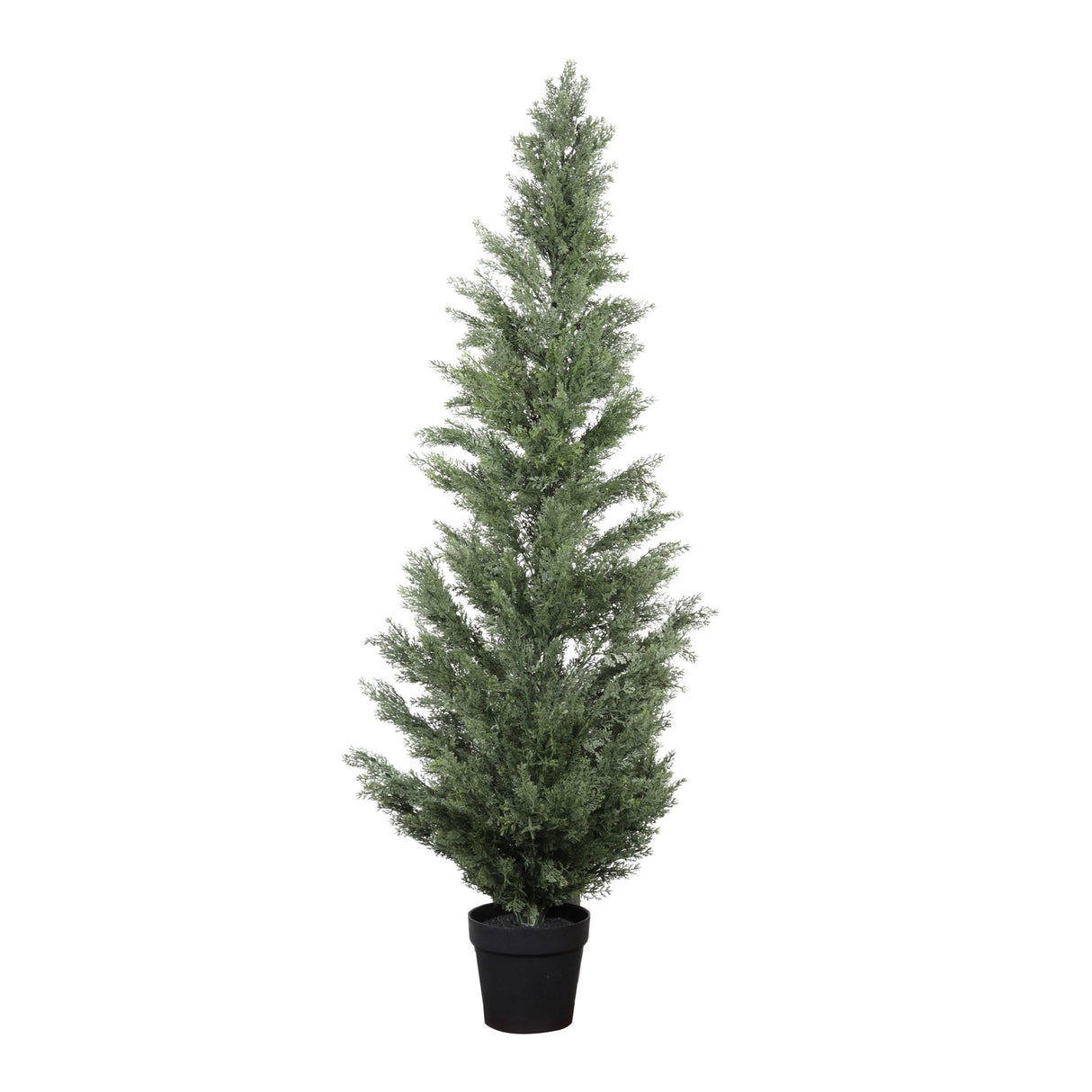 Realistic Artificial Cypress Tree, UV Resistant Indoor / Outdoor Topiary Plant For Decoration - Green Leaves