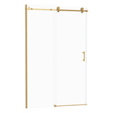 Single Sliding Bypass Shower Door Enclosure With Tempered Glass