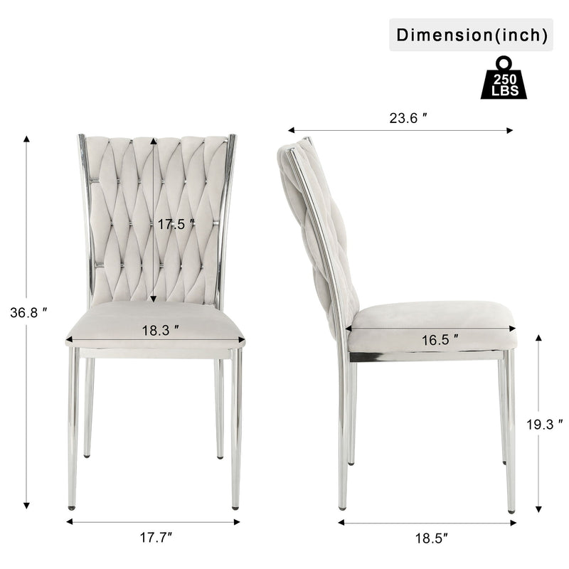 Modern Dining Chair Set For Dining Room