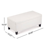 Storage Ottoman With Flip Top Lid