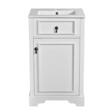 Elegant Bathroom Vanity With Ceramic Sink, Soft Close Door, Adjustable Shelf