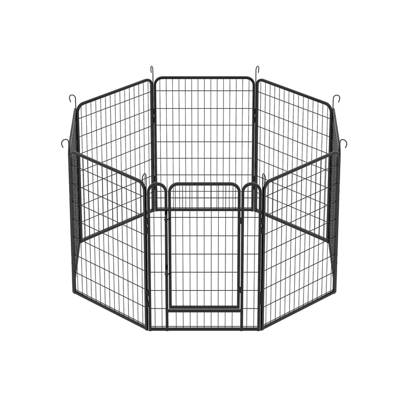 Heavy Duty Metal Playpen With Door, Dog Fence Pet Exercise Pen