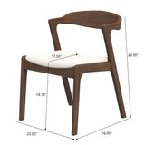 Dakota - Mid-Century Modern Velvet Dining Chair (Set of 2)