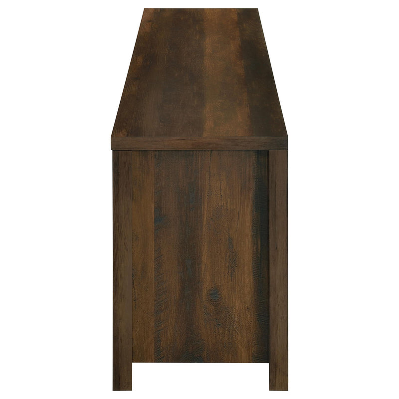 Clover - Fireplace TV Stand - Brown