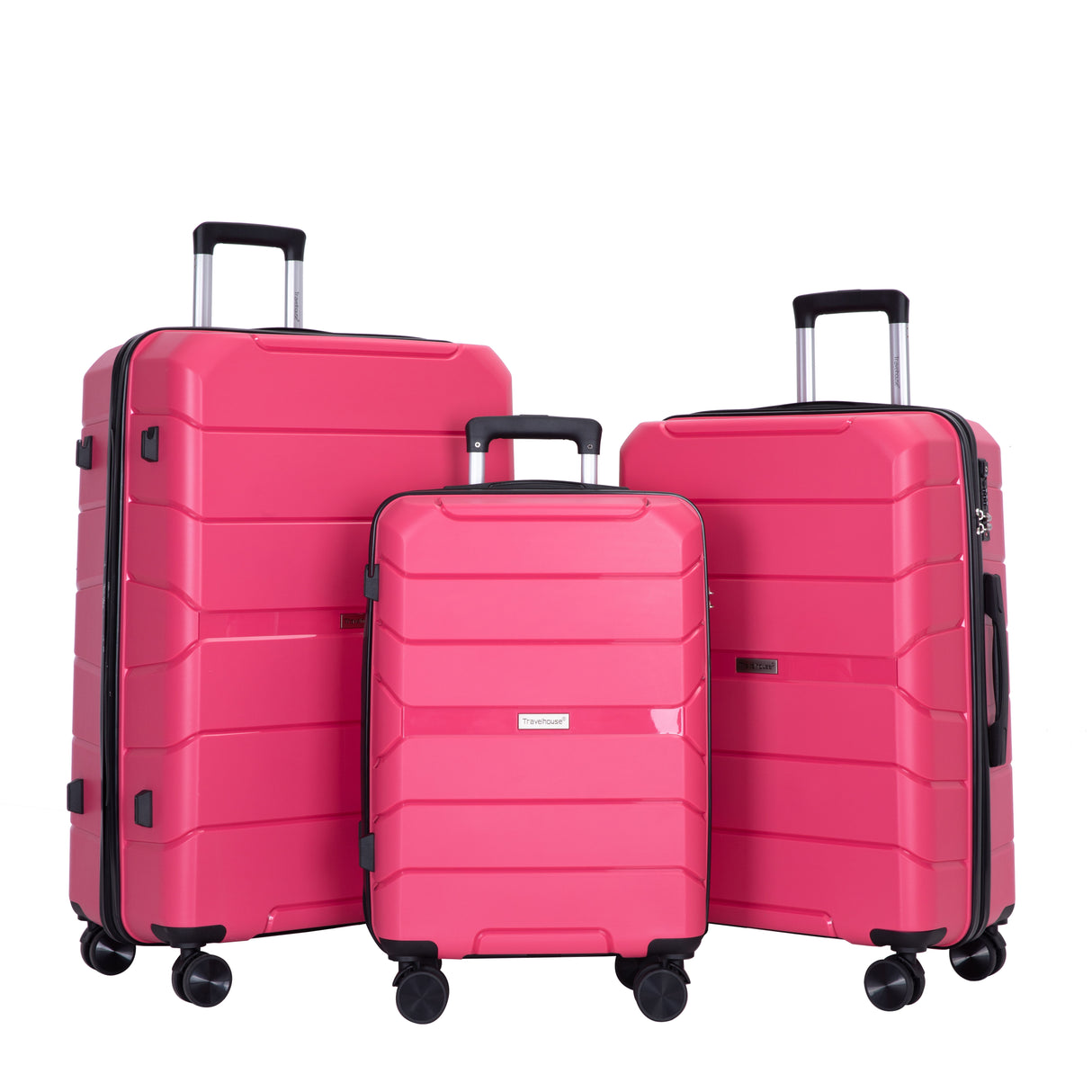 Hardshell Suitcase Spinner Wheels Lightweight Durable Suitcase With Tsa Lock, 3 Piece Set