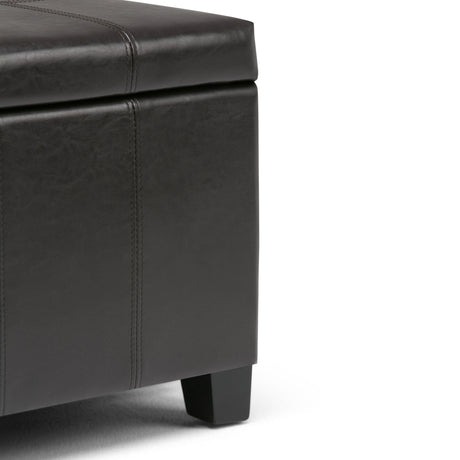 Dover - Storage Ottoman Bench - Tanners Brown