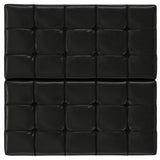 Harrison - Large Square Coffee Table Storage Ottoman - Black