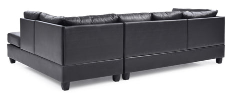Malone - Sectional - Black