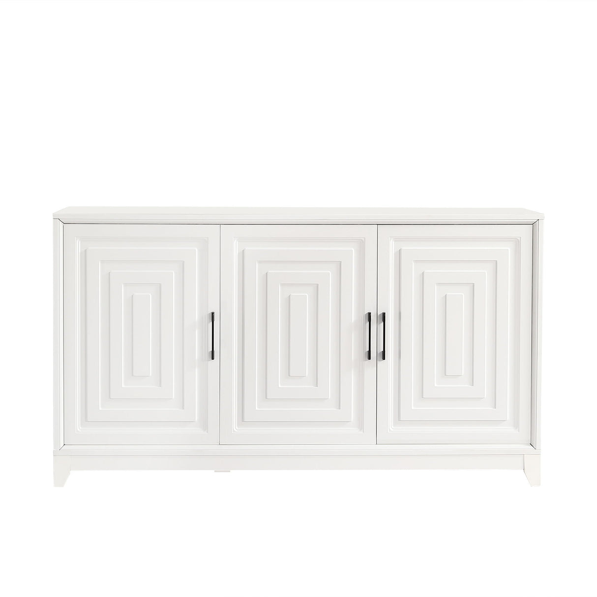 TV Stand For TVs Up To 65", Modern Entertainment Center Media Console Cabinet With 2 Spacious Storage Space
