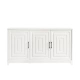 TV Stand For TVs Up To 65", Modern Entertainment Center Media Console Cabinet With 2 Spacious Storage Space